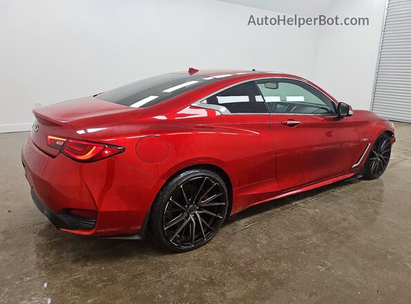 JN1FV7EK5HM610773 2017 INFINITI Q60 Красный Задняя правая четверть