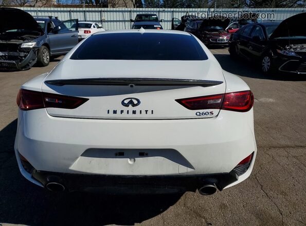 JN1FV7EK6HM611530 2017 INFINITI Q60 White Widok z tyłu