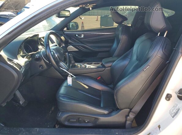 JN1FV7EK6HM611530 2017 INFINITI Q60 White Widok wnętrza z przodu