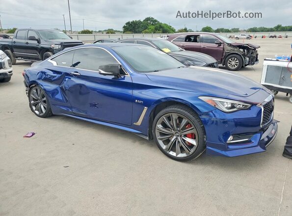JN1FV7EK9KM360235 2019 INFINITI Q60 Blue Front right