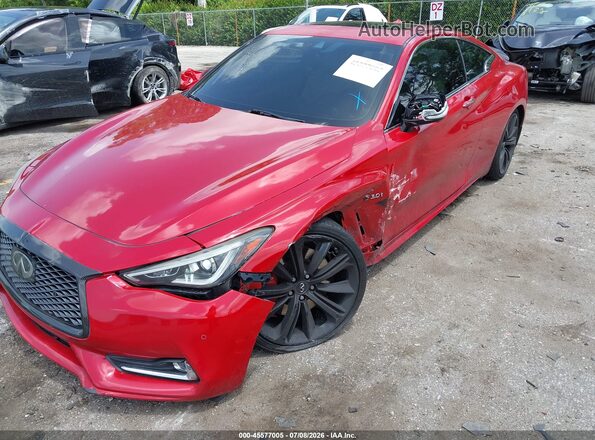 JN1FV7EL0JM631447 2018 INFINITI Q60 Red Front view