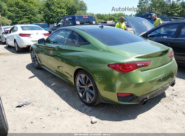 JN1FV7EL2KM440453 2019 INFINITI Q60 Зеленый Задняя левая четверть