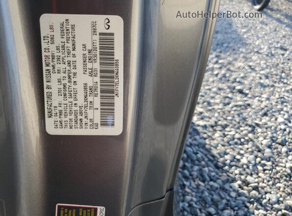 JN1FV7EL2KM440856 2019 INFINITI Q60 Gray Շարժիչի բաժամունքի տեսք