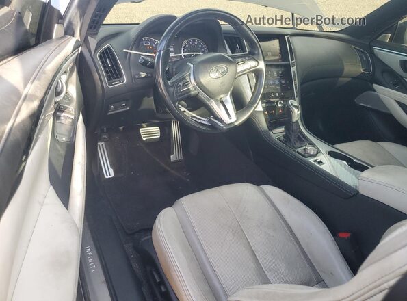 JN1FV7EL2KM440856 2019 INFINITI Q60 Gray Առջևի վահանակի տեսք