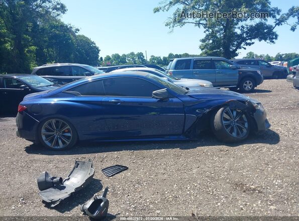 JN1FV7EL3LM460115 2020 INFINITI Q60 Blue Rear interior view