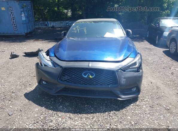 JN1FV7EL3LM460115 2020 INFINITI Q60 Blue Instrument cluster view