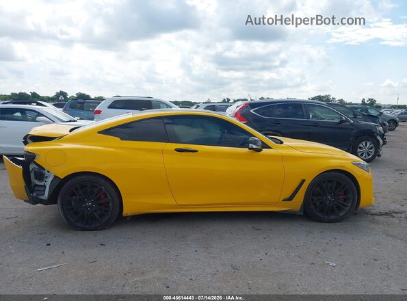 JN1FV7EL5HM701955 2017 INFINITI Q60 Yellow Սալոնի հետևի տեսք