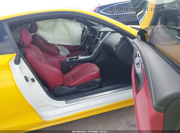 JN1FV7EL5HM701955 2017 INFINITI Q60 Yellow Սալոնի դիմացի տեսք