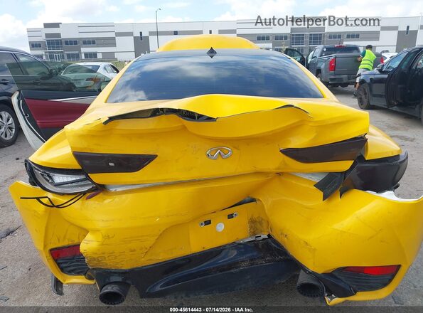 JN1FV7EL5HM701955 2017 INFINITI Q60 Yellow Դիմացի տեսք
