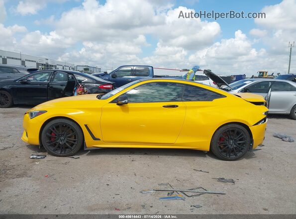 JN1FV7EL5HM701955 2017 INFINITI Q60 Yellow Սալոնի 360 աստիճան տեսք