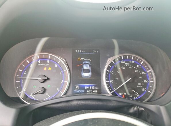 JN1FV7EL7JM631333 2018 INFINITI Q60 Black Instrument cluster view