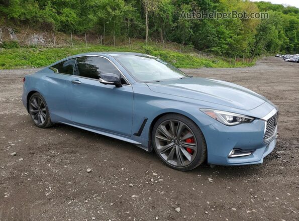 JN1FV7LK7MM530405 2021 INFINITI Q60 Gray Front right
