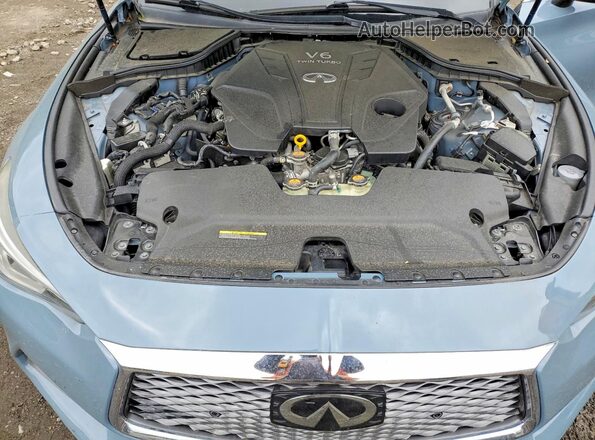 JN1FV7LK7MM530405 2021 INFINITI Q60 Gray Rear interior view
