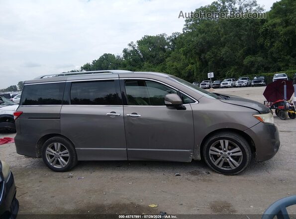 JN8AE2KP1G9152178 2016 NISSAN QUEST Brown Widok wnętrza z tyłu