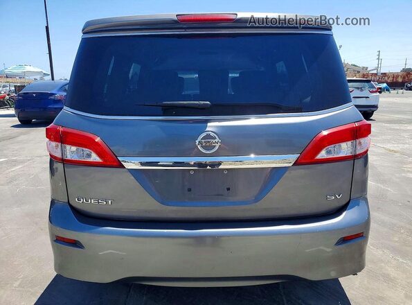 JN8AE2KP1G9156439 2016 NISSAN QUEST Gray Rear view