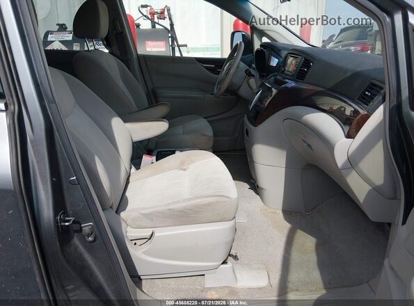 JN8AE2KP1H9166891 2017 NISSAN QUEST Gray წინა სალონის ხედი