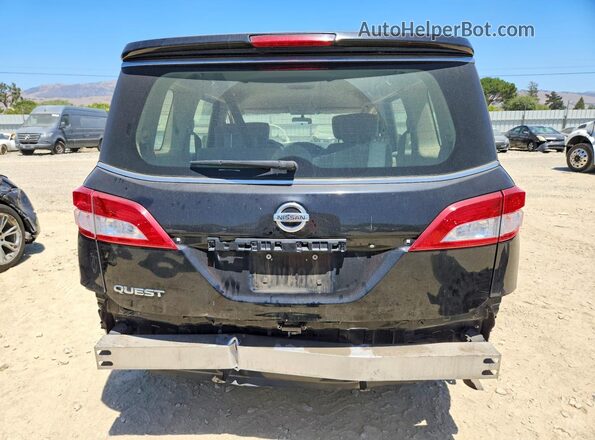 JN8AE2KP2G9157194 2016 NISSAN QUEST Black Հետևի տեսք