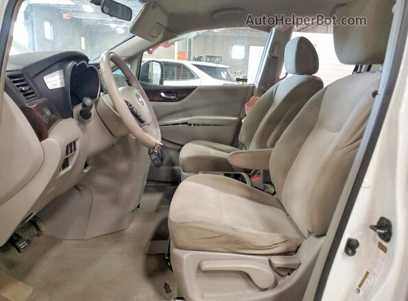 JN8AE2KP5G9151387 2016 NISSAN QUEST White წინა სალონის ხედი