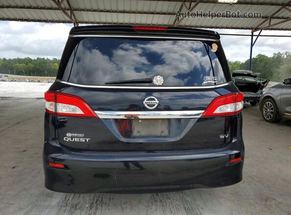 JN8AE2KP9H9168467 2017 NISSAN QUEST Black Вид ззаду