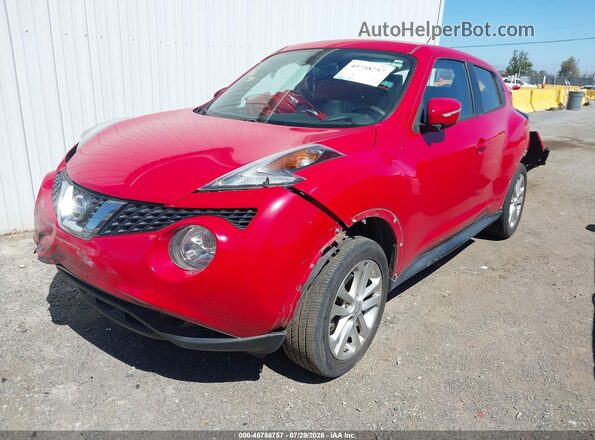 JN8AF5MR1GT607983 2016 NISSAN JUKE Red Առջևի ձախ երեք քառորդ տեսարան