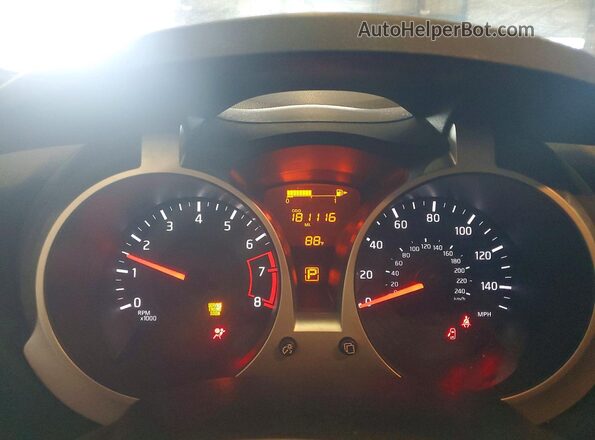 JN8AF5MR3GT608777 2016 NISSAN JUKE Black Vista del cuadro de instrumentos
