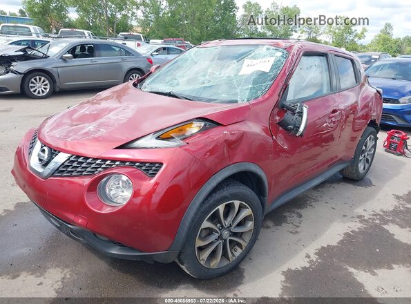 JN8AF5MR5HT703407 2017 NISSAN JUKE Red წინა მარცხენა ხედი სამი მეოთხედიდან