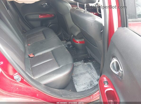 JN8AF5MR5HT703407 2017 NISSAN JUKE Red VIN კოდის სტიკერის ხედი