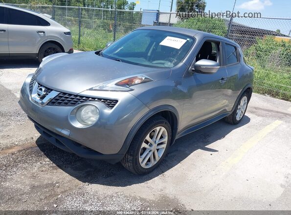 JN8AF5MR7GT600942 2016 NISSAN JUKE Gray Առջևի ձախ երեք քառորդ տեսարան