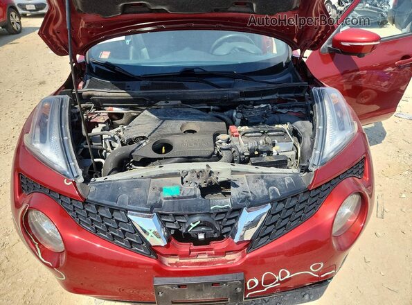 JN8AF5MV0GT660221 2016 NISSAN JUKE Burgundy Engine compartment view