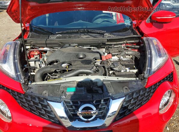 JN8AF5MV2HT750360 2017 NISSAN JUKE Red Vista del compartimento del motor
