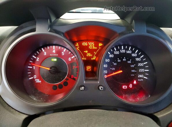 JN8AF5MV3GT653683 2016 NISSAN JUKE Black ხელსაწყოთა პანელის ხედი