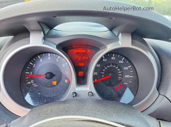 JN8AF5MV5GT651952 2016 NISSAN JUKE Black Vista del cuadro de instrumentos