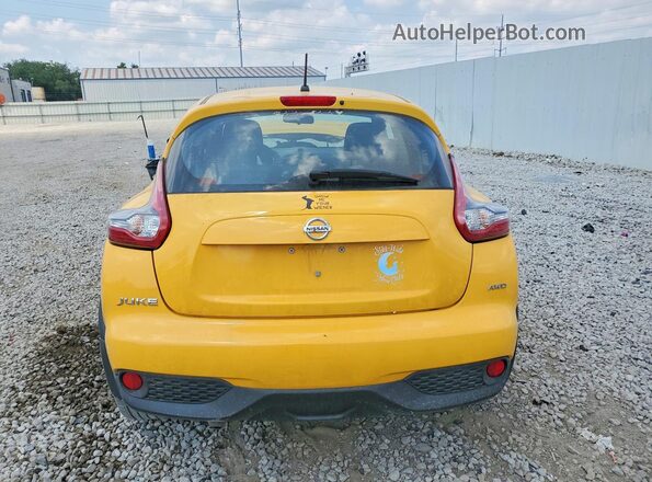 JN8AF5MV8GT650827 2016 NISSAN JUKE Yellow უკანა ხედი