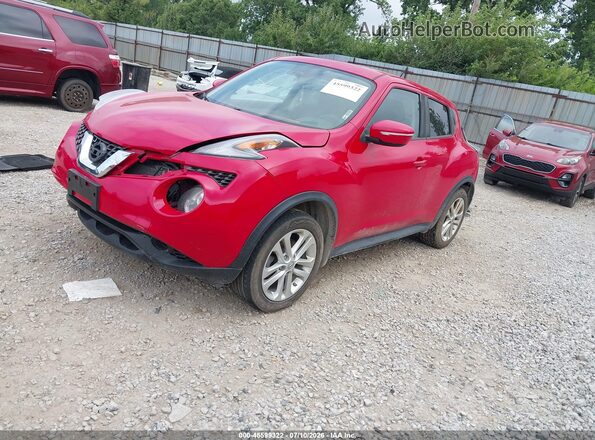JN8AF5MV8GT653582 2016 NISSAN JUKE Red წინა მარცხენა ხედი სამი მეოთხედიდან