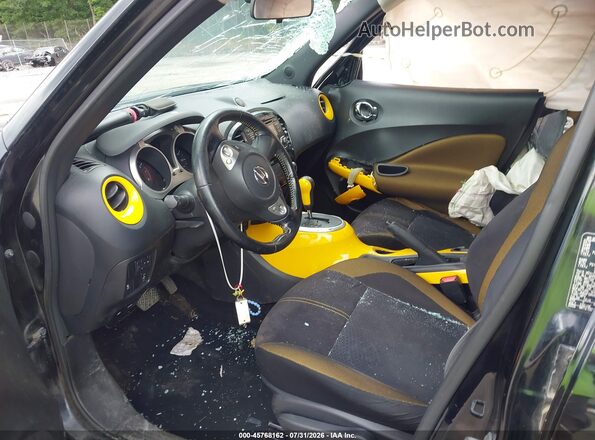 JN8AF5MV8GT657910 2016 NISSAN JUKE Black Widok wnętrza z przodu