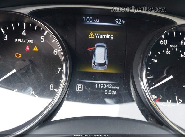 JN8AT2MT0GW016240 2016 NISSAN ROGUE Black Widok tylnych siedzeń