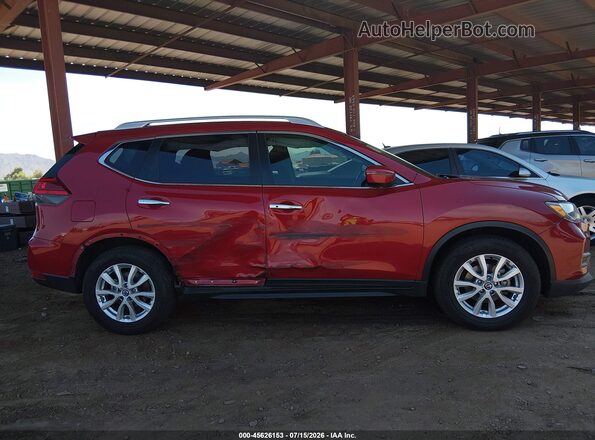 JN8AT2MT0HW136072 2017 NISSAN ROGUE Maroon Rear interior view