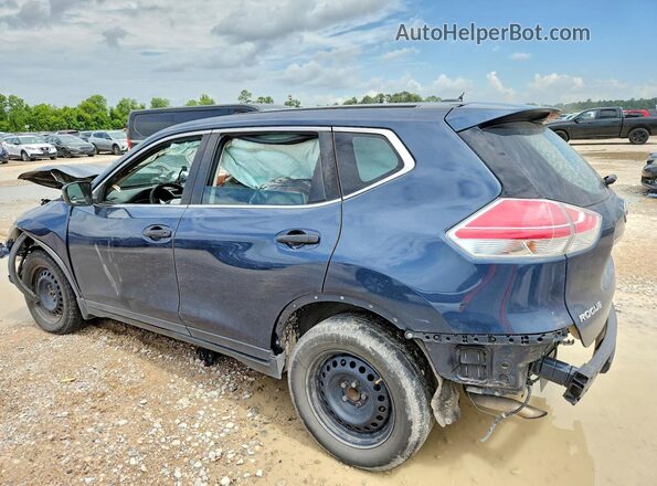 JN8AT2MT1GW016344 2016 NISSAN ROGUE Blue Rear left