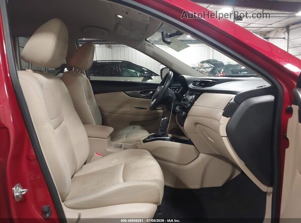 JN8AT2MT1HW399641 2017 NISSAN ROGUE Red Widok wnętrza z przodu