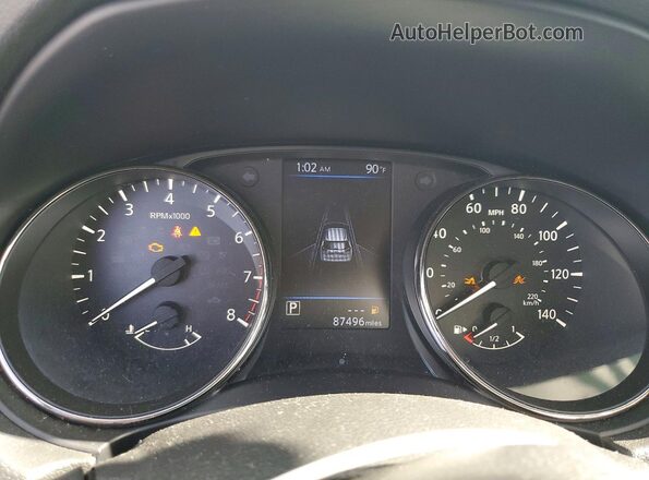 JN8AT2MT1LW033445 2020 NISSAN ROGUE White Սարքավորումների վահանակի տեսք