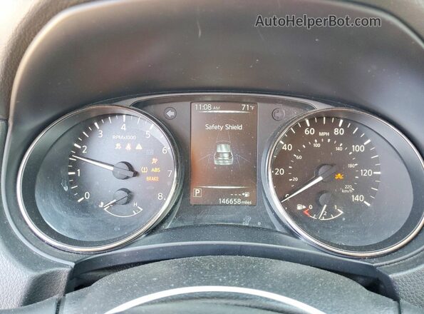 JN8AT2MT2HW149292 2017 NISSAN ROGUE Silver Instrument cluster view