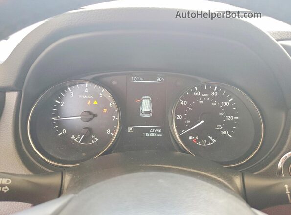 JN8AT2MT2HW380421 2017 NISSAN ROGUE Red ხელსაწყოთა პანელის ხედი