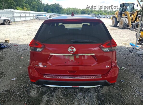 JN8AT2MT2HW380421 2017 NISSAN ROGUE Red უკანა ხედი
