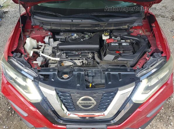 JN8AT2MT2HW380421 2017 NISSAN ROGUE Red ძრავის განყოფილების ხედი