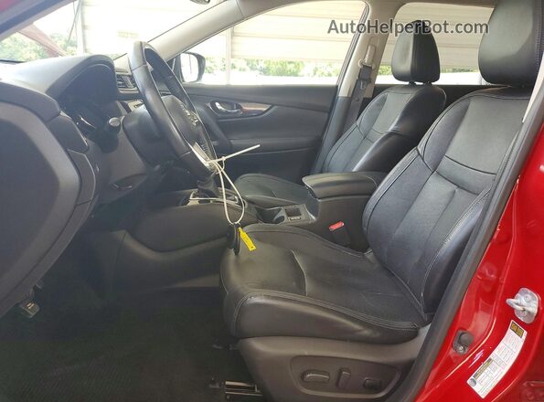 JN8AT2MT2HW380421 2017 NISSAN ROGUE Red წინა სალონის ხედი