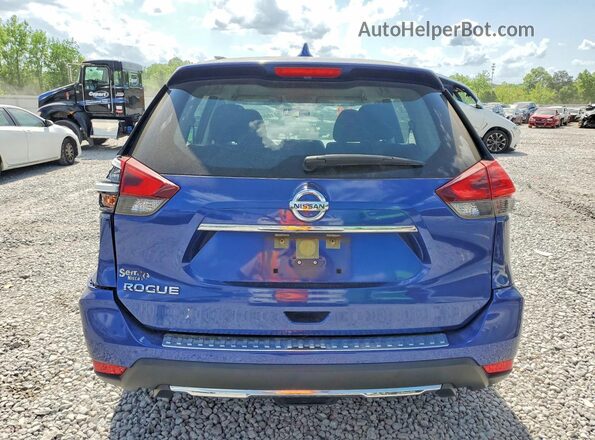 JN8AT2MT2JW461456 2018 NISSAN ROGUE Blue Widok z tyłu