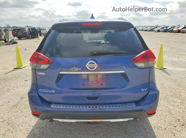 JN8AT2MT2KW261856 2019 NISSAN ROGUE Blue Вид ззаду