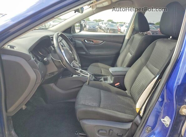 JN8AT2MT2KW261856 2019 NISSAN ROGUE Blue Вид салону спереду