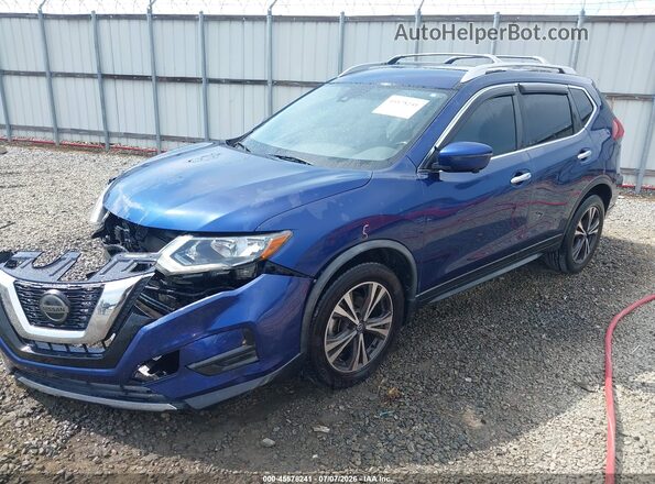 JN8AT2MT2KW264630 2019 NISSAN ROGUE Blue Առջևի ձախ երեք քառորդ տեսարան