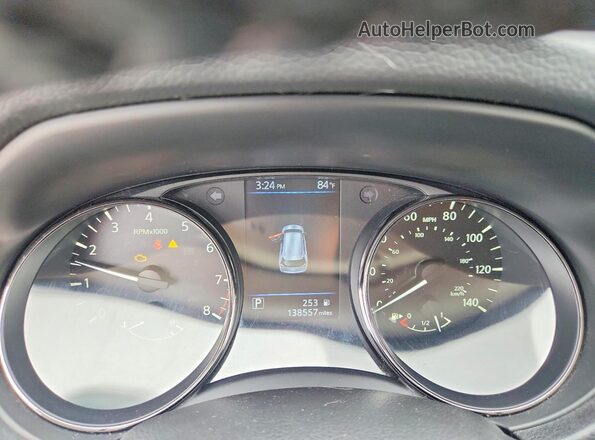 JN8AT2MT2LW018078 2020 NISSAN ROGUE White Вид щитка приладів